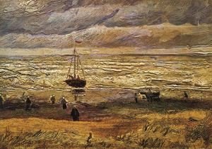 Vincent Van Gogh - Beach at Scheveningen in Stormy Weather