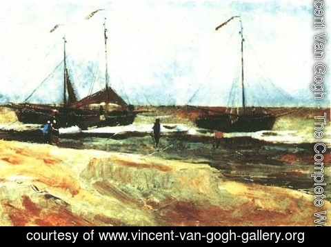 Vincent Van Gogh - The Beach at Scheveningen in Calm Weather