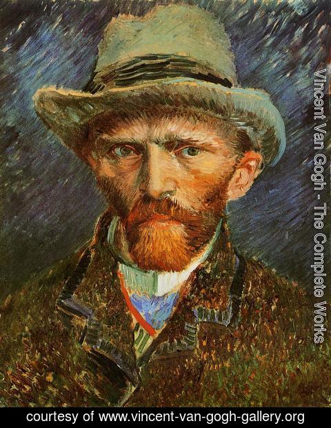 Vincent Van Gogh - Self Portrait with a Grey Felt Hat