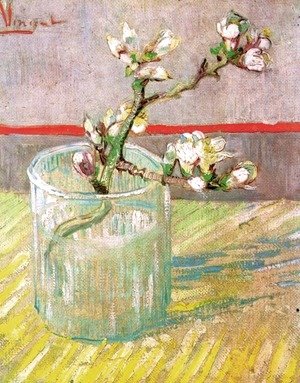 Vincent Van Gogh - Blossoming Almond Branch in a Glass