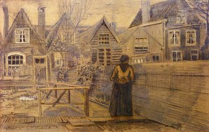 Vincent Van Gogh - Sien's Mother's House Seen from the Backyard