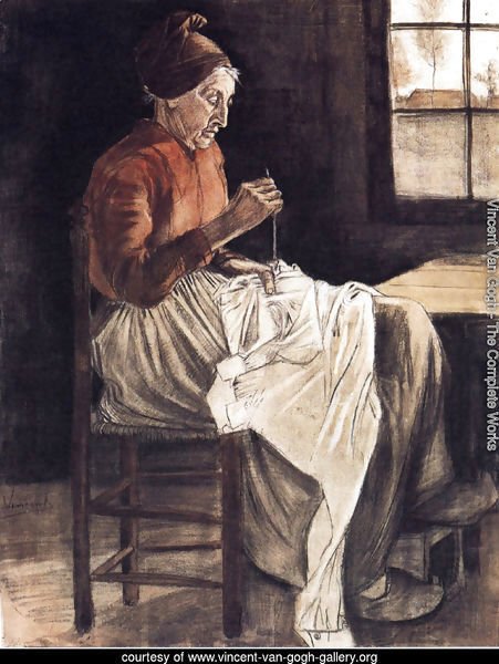 Woman Sewing 2