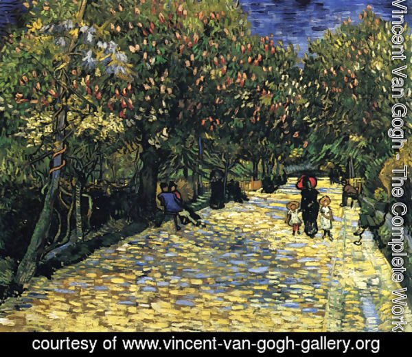 Vincent Van Gogh - Avenue with Flowering Chestnut Trees