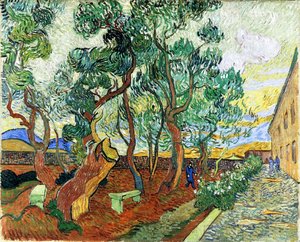Vincent Van Gogh - The Garden of the Asylum in Saint-Remy I