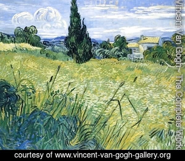 Vincent Van Gogh - Wheatfield with Cypress