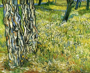 Vincent Van Gogh - Tree Trunks in the Grass