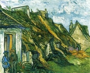 Vincent Van Gogh - Old Cottages, Chaponval