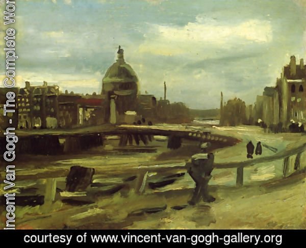 Vincent Van Gogh - View on the Singel in Amsterdam