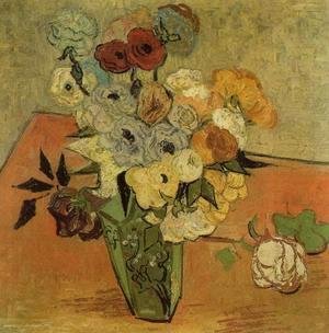 Vincent Van Gogh - Vase with Roses and Anemones