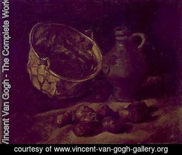 Vincent Van Gogh - with Copper Kettle, Jar and Potatoes