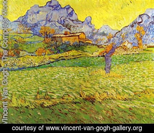 Vincent Van Gogh - A Meadow in the Mountains
