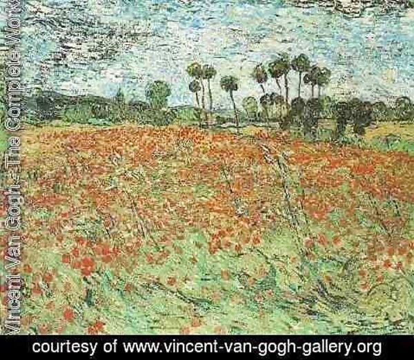 Vincent Van Gogh - Champs aux coquelicots 1890