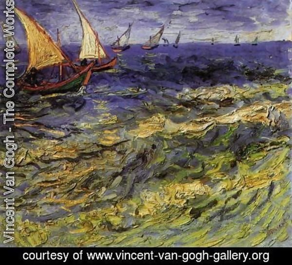 Vincent Van Gogh - Seascape at Saintes-Maries 2