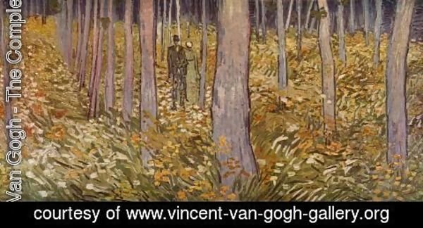 Vincent Van Gogh - Sous-bois avec deux personnages 1890