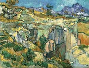 Vincent Van Gogh - Entrance To A Quarry Near Saint Remy 1889