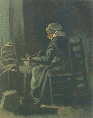 Peasant Woman At The Spinning Wheel 1885