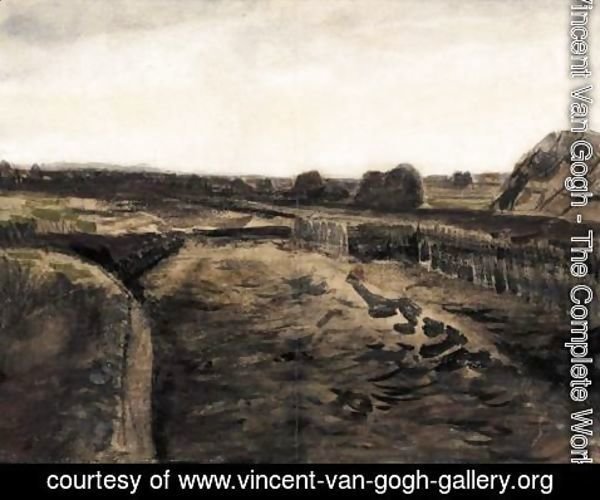 Vincent Van Gogh - Peatery In Drenthe