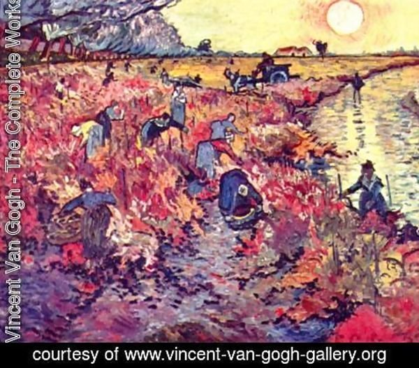 Vincent Van Gogh - The red wine gardens