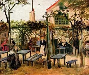 Garden restaurant on Montmartre (La Guinguette)
