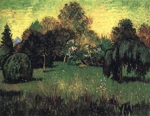 Vincent Van Gogh - Public Park with Weeping Willow The Poet's Garden I