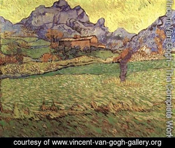 Vincent Van Gogh - A Meadow in the Mountains Le Mas de Saint-Paul
