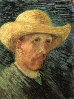 Vincent Van Gogh - Self-Portrait with Straw Hat 2