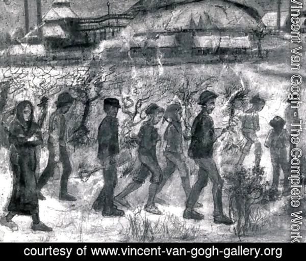 Vincent Van Gogh - Miners in the Snow