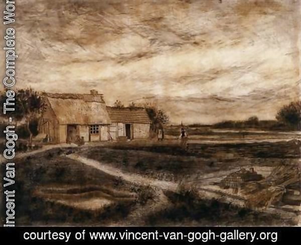 Vincent Van Gogh - A Cottage on the Heath and The Protestant Barn