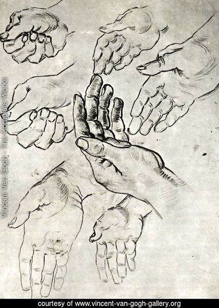 Study Sheet with Seven Hands