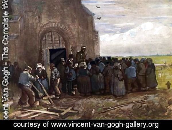 Vincent Van Gogh - The Sale of Crosses at the Nuenen Cemetery