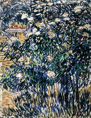 Vincent Van Gogh - Flowering Bushes in the Asylum Garden