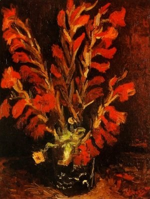 Vincent Van Gogh - Vase with Red Gladioli 2