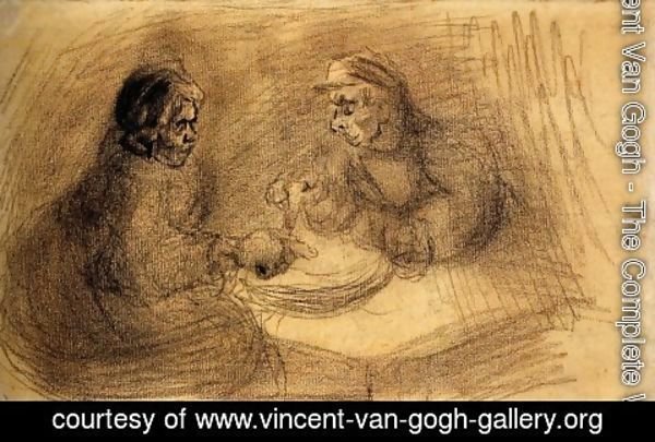 Vincent Van Gogh - Man and Woman Sharing a Meal