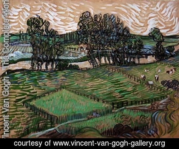 Vincent Van Gogh - Landscape with Bridge across the Oise
