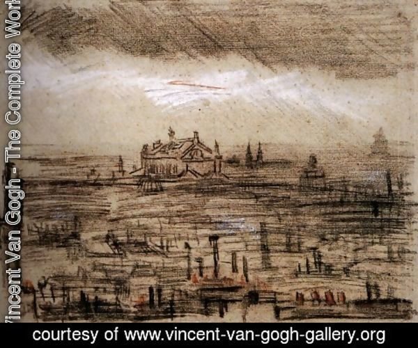 Vincent Van Gogh - A View of Paris with the Op