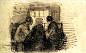 Vincent Van Gogh - Three People Sharing a Meal