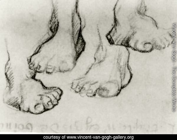 Four Sketches of a Foot