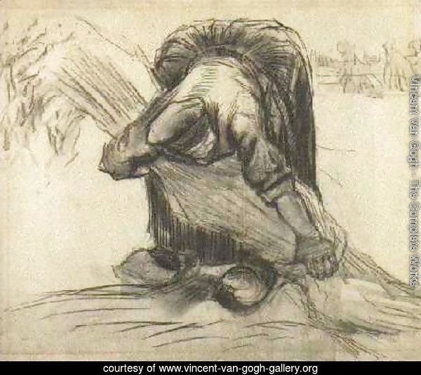 Peasant Woman, Picking Up a Sheaf of Grain