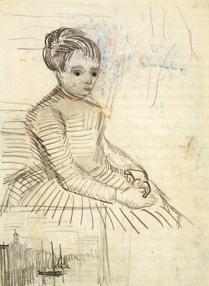 Study for Woman Sitting by a Cradle