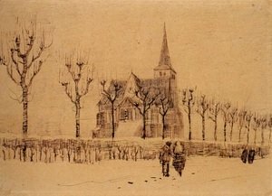 Vincent Van Gogh - Landscape with a Church