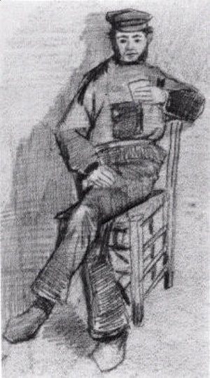 Vincent Van Gogh - Man Sitting with a Glass in His Hand