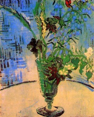 Vincent Van Gogh - Still Life Glass with Wild Flowers