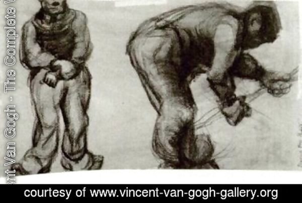 Vincent Van Gogh - Study of Two Peasants