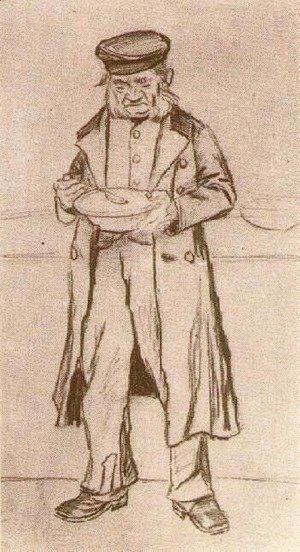 Vincent Van Gogh - Orphan Man with Cap, Eating