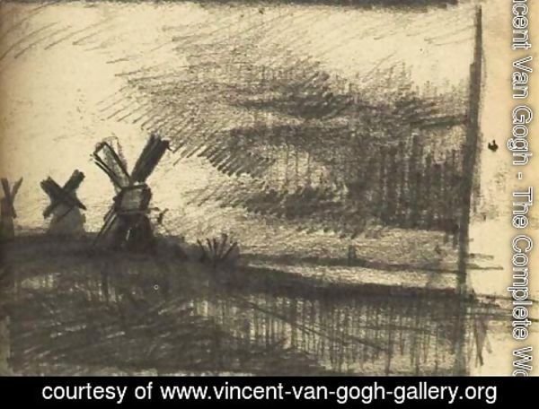 Vincent Van Gogh - Mills in the Neighbourhood of Dordrecht