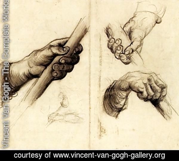 Vincent Van Gogh - Hands with a Stick