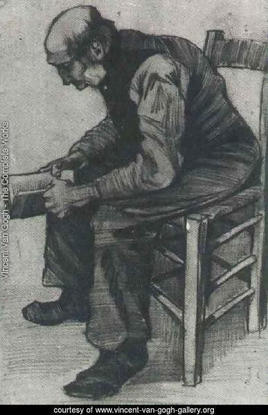 Man, Sitting, Reading a Book