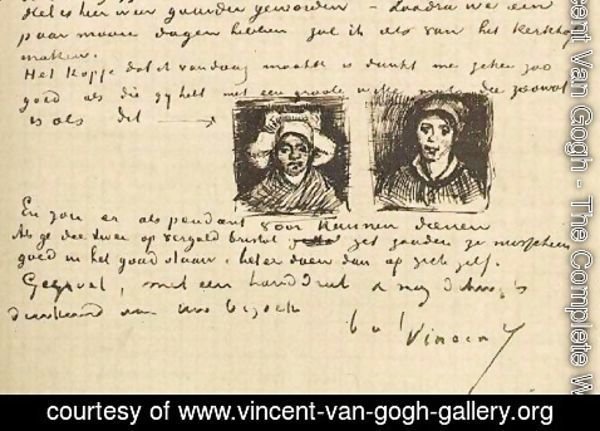 Vincent Van Gogh - Peasant Woman, Two Heads