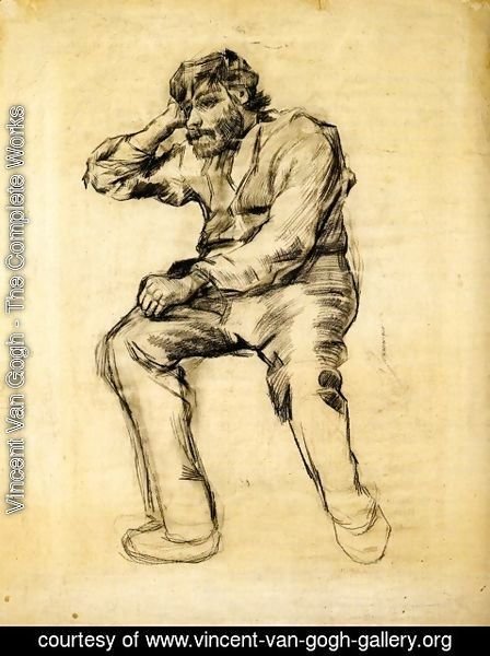 Vincent Van Gogh - Seated Man with a Beard