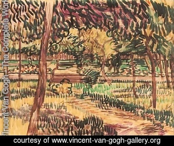 Vincent Van Gogh - Trees in the Garden of the Asylum